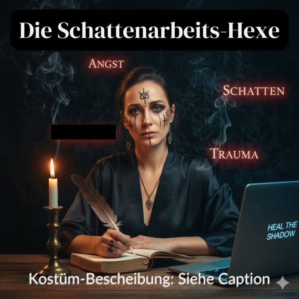 Schattenarbeits-Hexe: Halloween Coaches Trainerinnen Marketing Coaching Bubble Bullsh*it Bingo Kostüm-Ideen