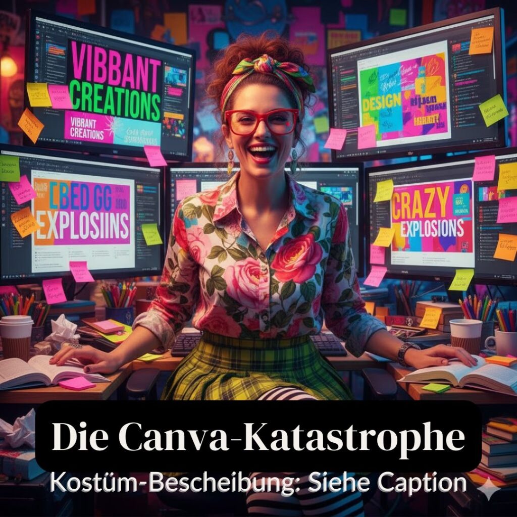 Die Canva-Katastrophe: Halloween Coaches Trainerinnen Marketing Coaching Bubble Bullsh*it Bingo Kostüm-Ideen