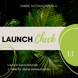 Launch Check: Starke Verkaufstexte schreiben für deinen Launch