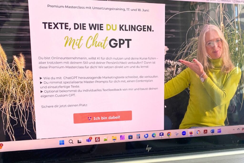 KI-Masterclass: Texte, die wie du klingen - mit ChatGPT