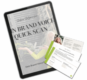Brand Voice QuickScan: Finde in 5 Minuten heraus, welcher Schreibtyp du bist und wie du sofort leichter und schneller authentische Texte schreibst, die verkaufen.
