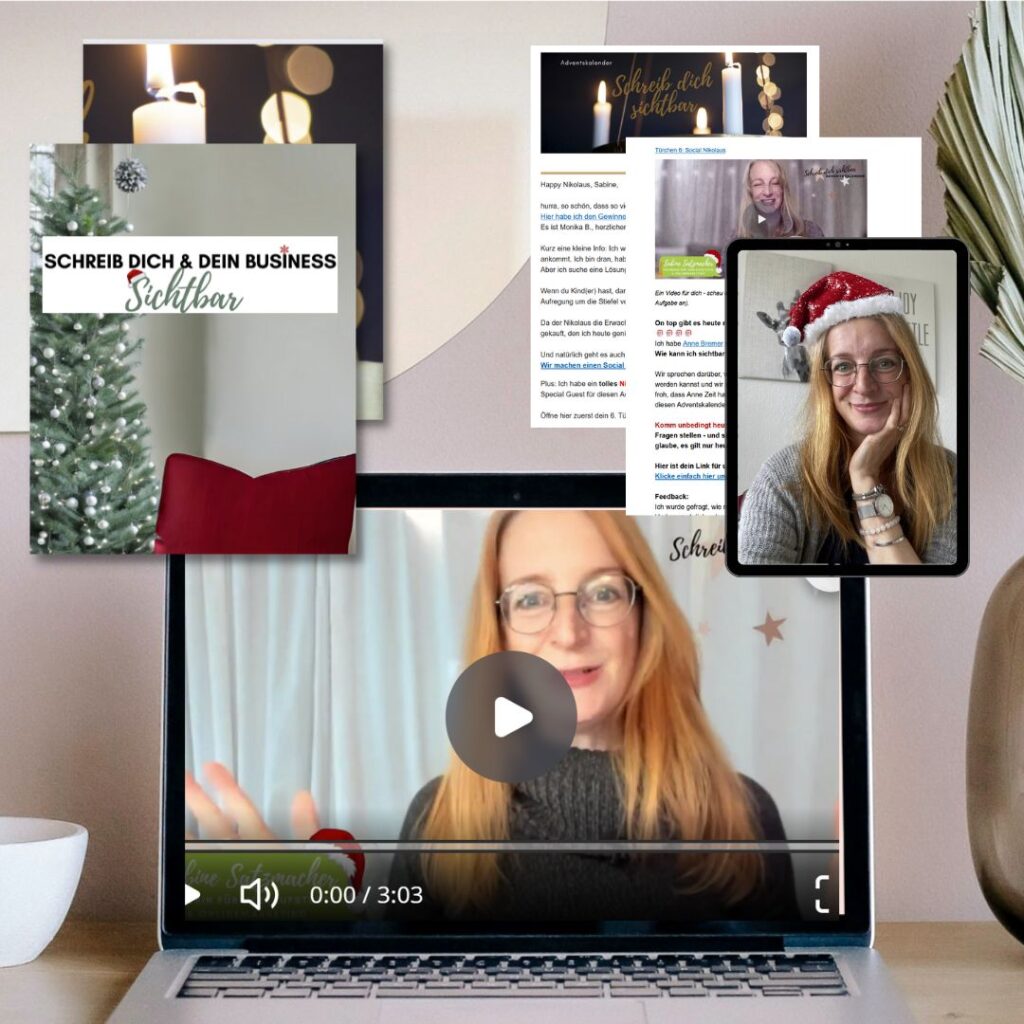 Copywriting Adventskalender: Texte schreiben für Newsletter, Social Media und Content Marketing